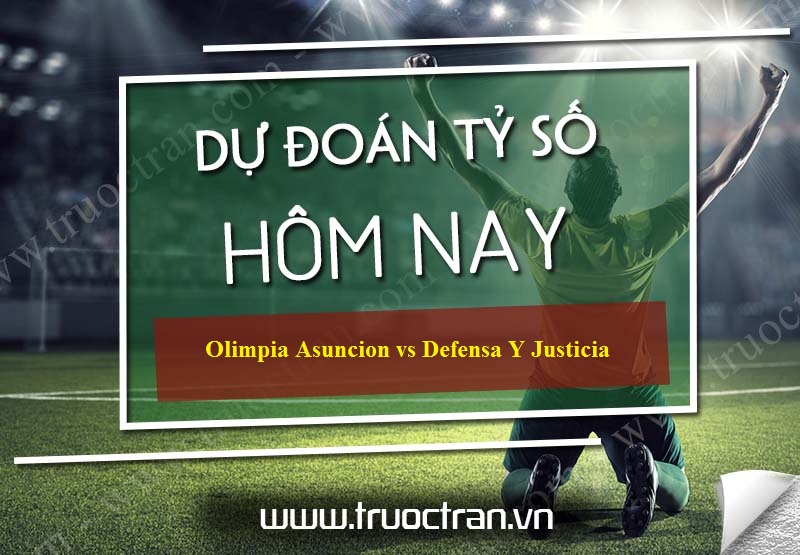 Dự đoán tỷ số bóng đá Olimpia Asuncion vs Defensa Y Justicia – Copa Libertadores – 12/03/2020
